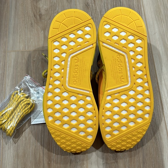 NWT Adidas Pharrell X NMD Human Race, yellow Men’s shoes - Picture 7 of 11